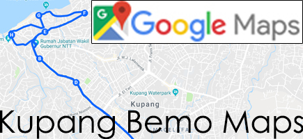 Rute dan Google Maps Bemo Kupang - Kupang Bemo dan Microbus rute dan peta-peta online